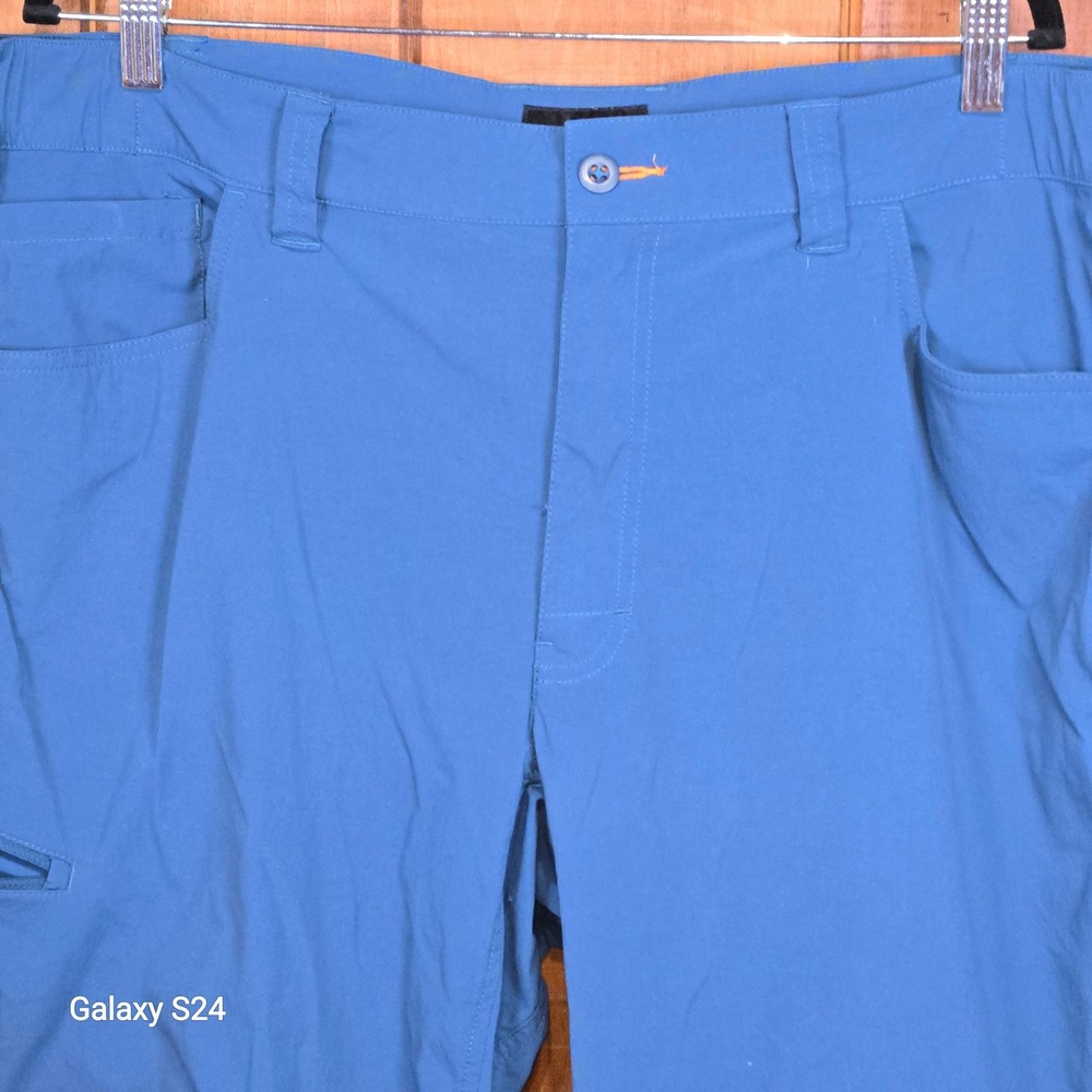 ORVIS Mens XL 32 Blue Outdoor Hiking Cargo Pants Drawstring Ankle‎